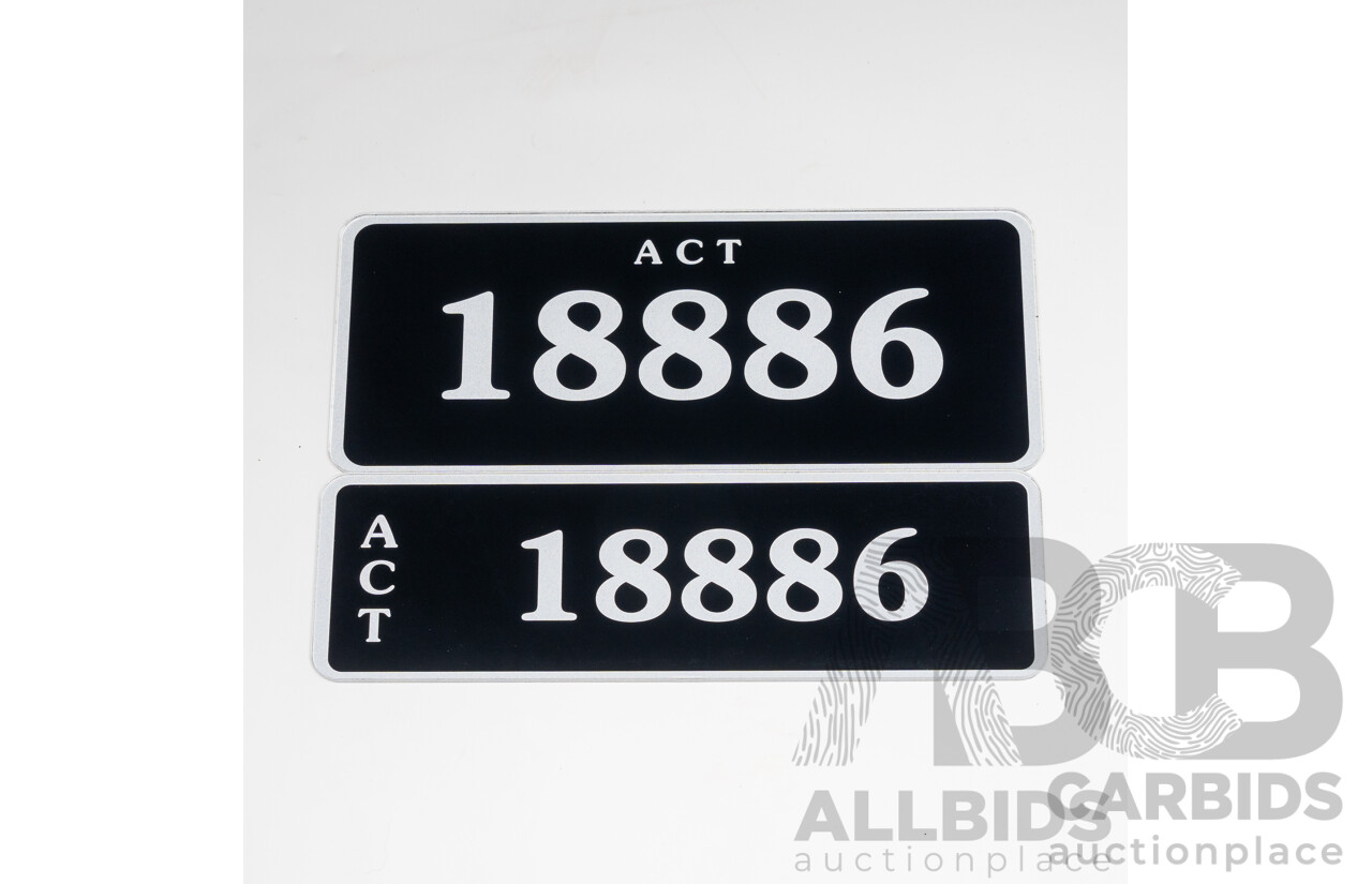 ACT 5-Digit Number Plate - 18886