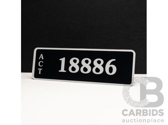 ACT 5-Digit Number Plate - 18886