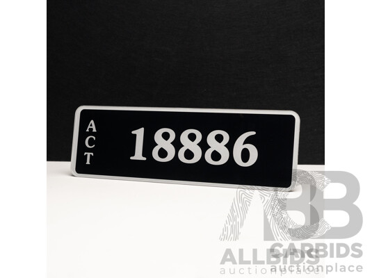 ACT 5-Digit Number Plate - 18886