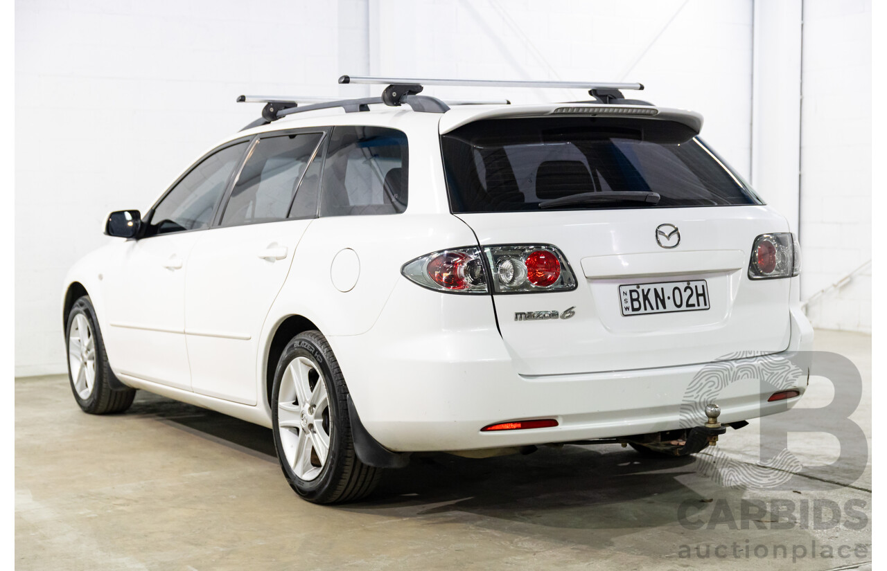 12/2006 Mazda Mazda6 Classic GG 05 Upgrade 4d Wagon Snowflake White Pearl 2.3L