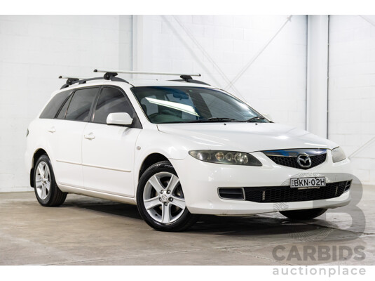 12/2006 Mazda Mazda6 Classic GG 05 Upgrade 4d Wagon Snowflake White Pearl 2.3L