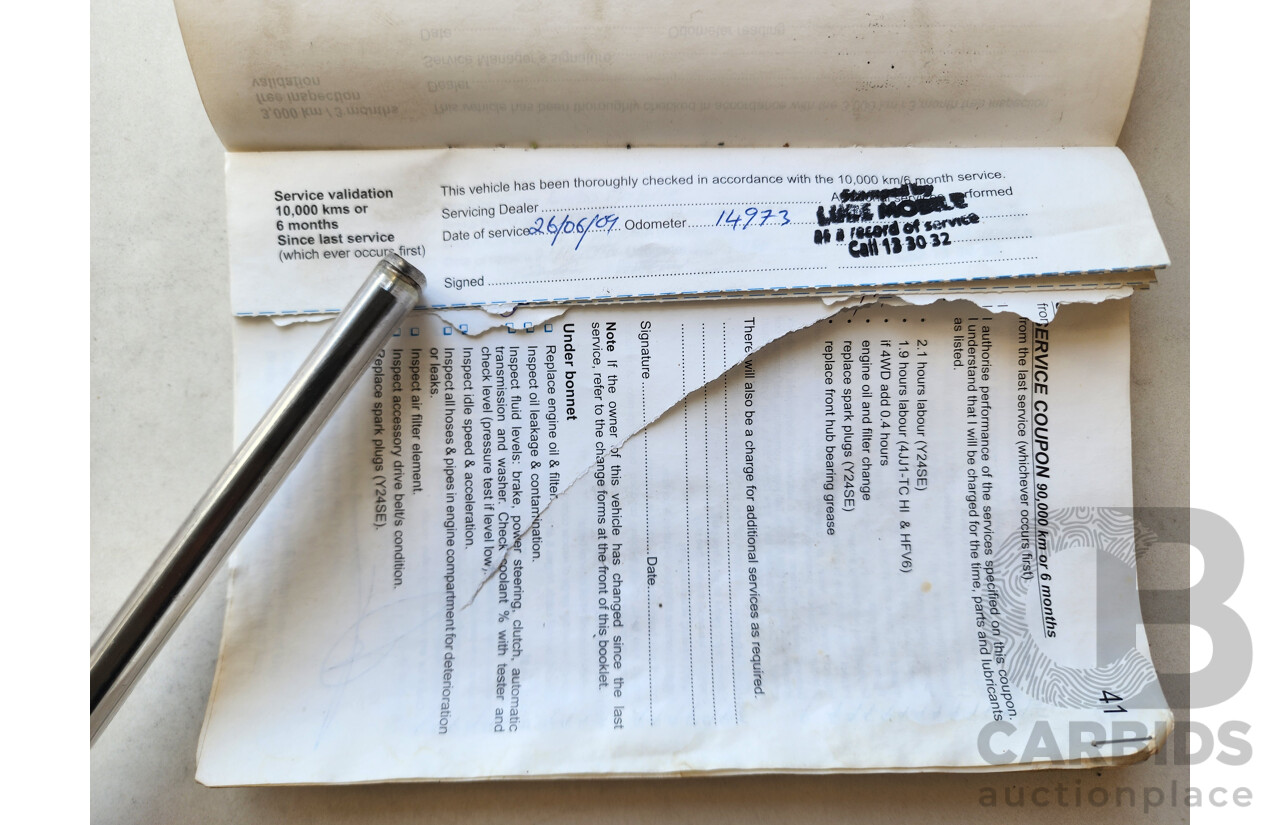 5/2008 Holden Rodeo LX RA MY08 Space C/Chas Grey 3.6L