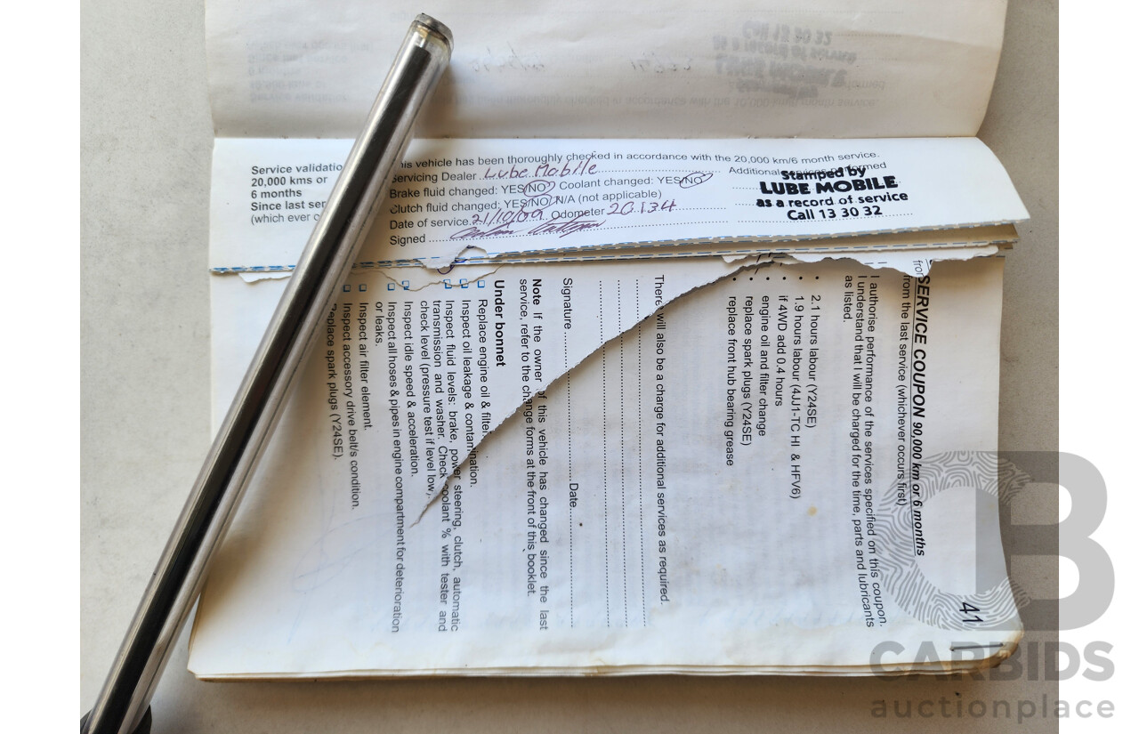 5/2008 Holden Rodeo LX RA MY08 Space C/Chas Grey 3.6L