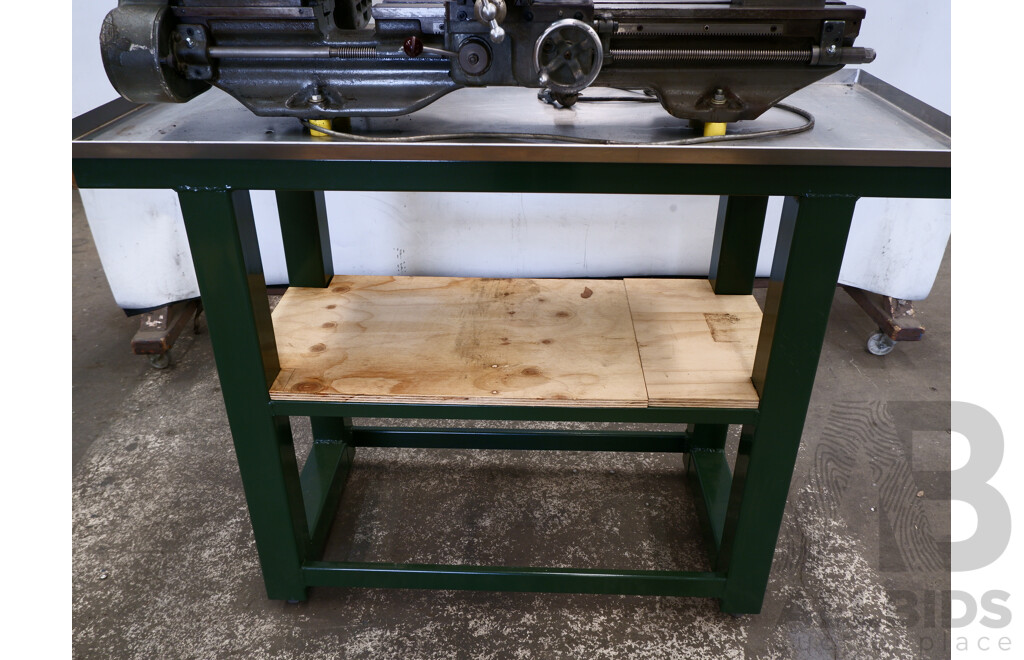 Circa 1940, Myford ML7 Lathe with Workbench & Accessories