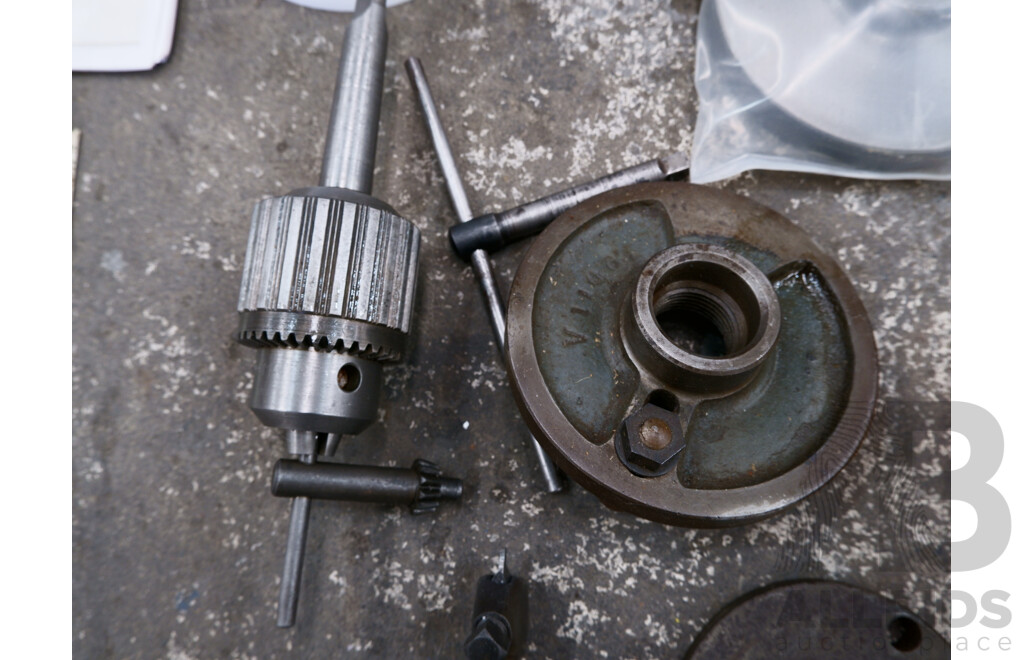 Circa 1940, Myford ML7 Lathe with Workbench & Accessories