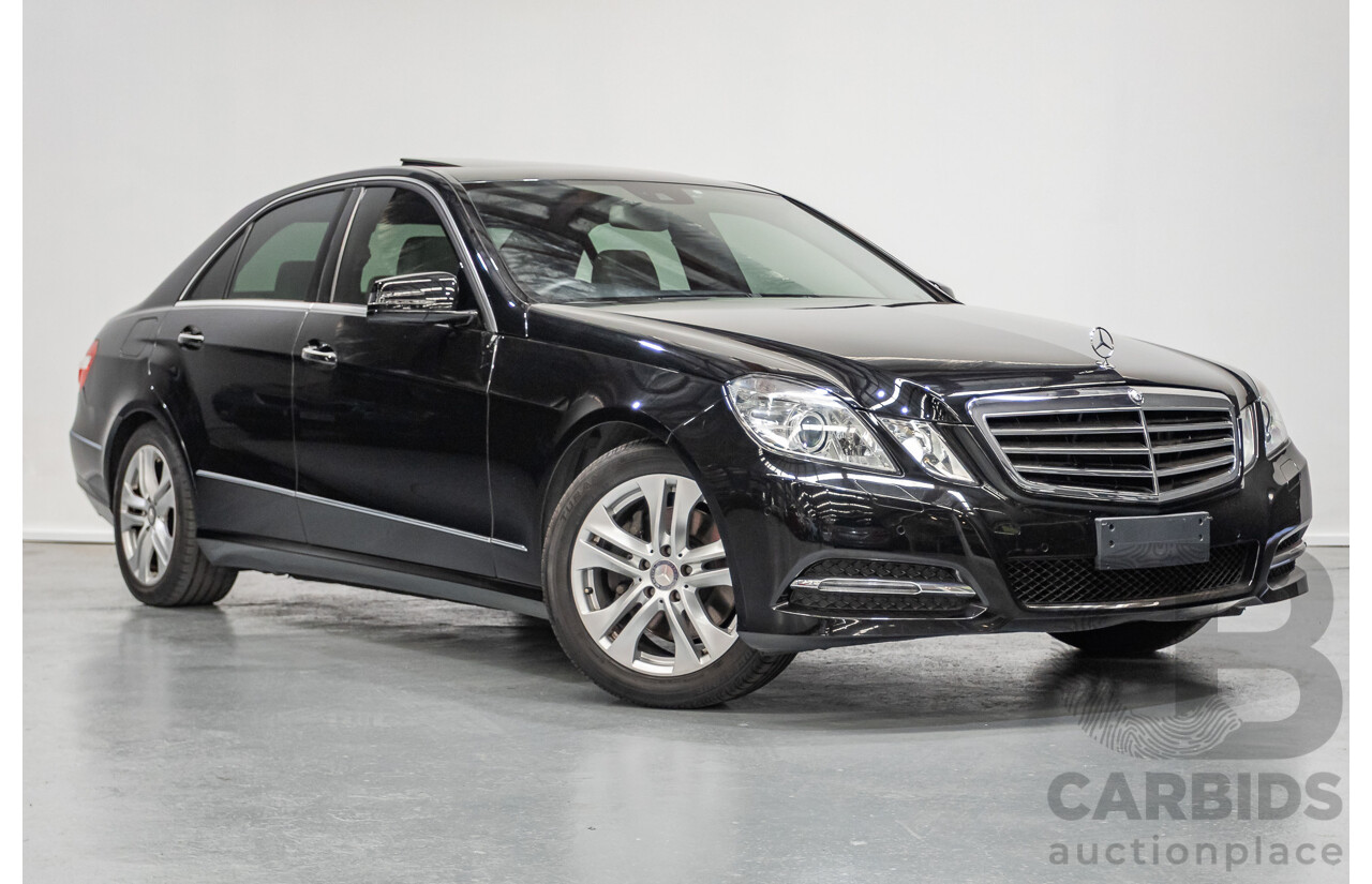 12/2012 Mercedes-Benz E250 CGI Avantgarde 212 MY12 4D Sedan Obsidian Black Turbo 1.8L