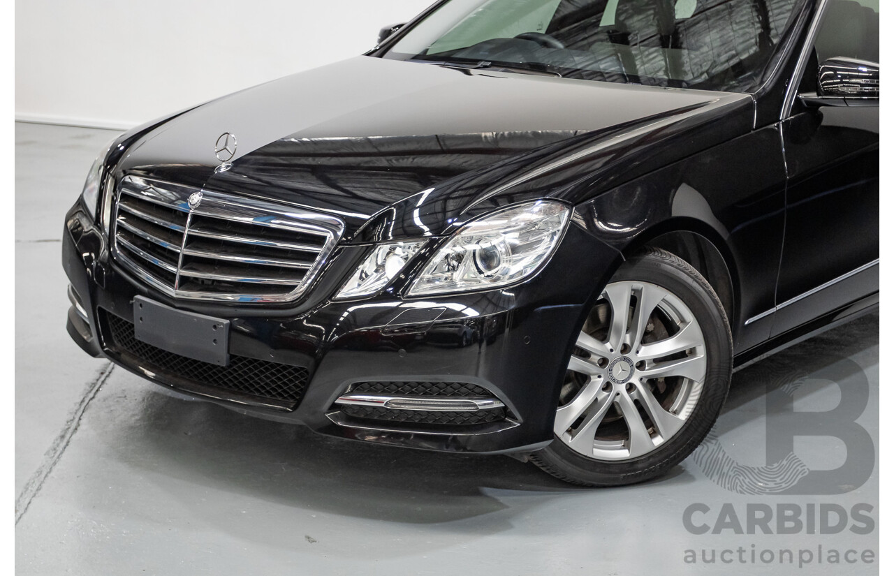 12/2012 Mercedes-Benz E250 CGI Avantgarde 212 MY12 4D Sedan Obsidian Black Turbo 1.8L
