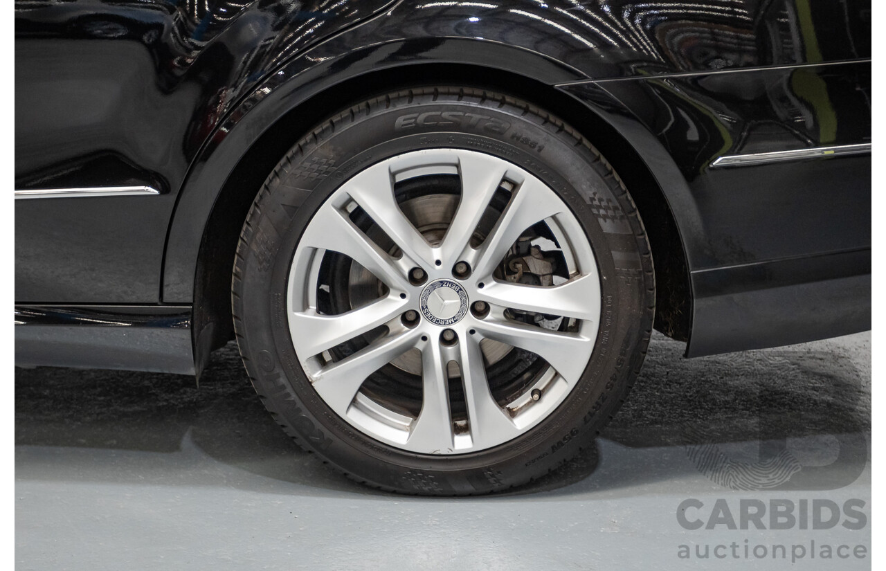 12/2012 Mercedes-Benz E250 CGI Avantgarde 212 MY12 4D Sedan Obsidian Black Turbo 1.8L