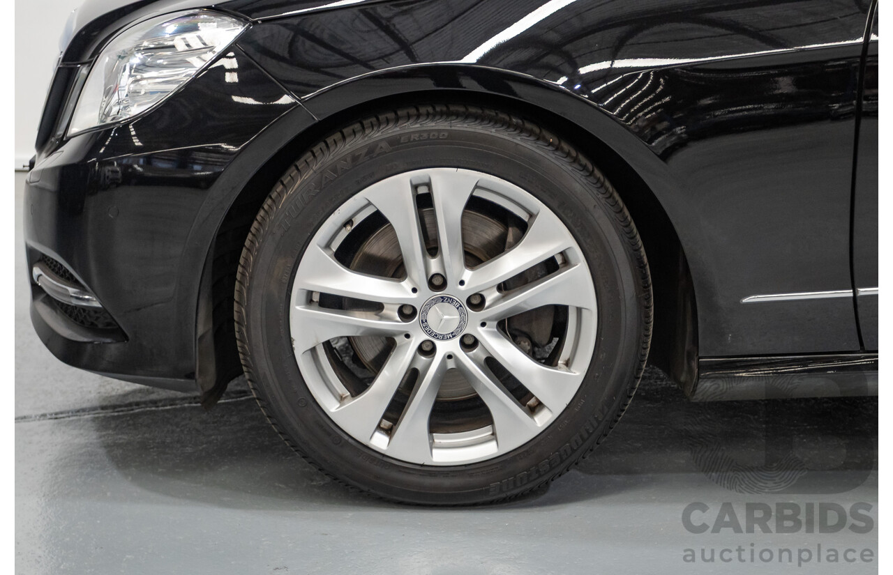 12/2012 Mercedes-Benz E250 CGI Avantgarde 212 MY12 4D Sedan Obsidian Black Turbo 1.8L