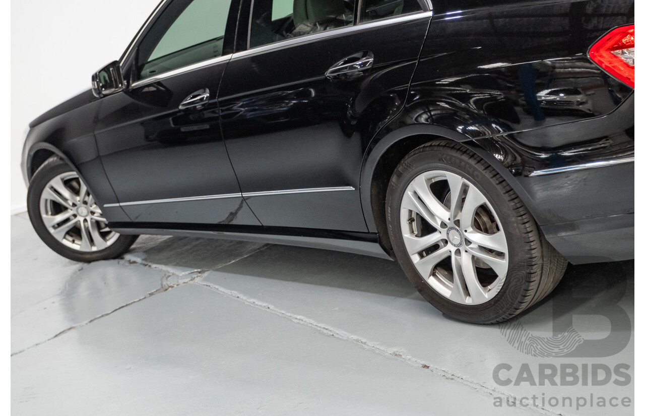 12/2012 Mercedes-Benz E250 CGI Avantgarde 212 MY12 4D Sedan Obsidian Black Turbo 1.8L