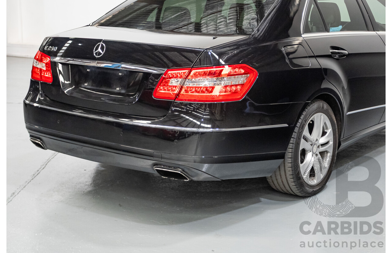 12/2012 Mercedes-Benz E250 CGI Avantgarde 212 MY12 4D Sedan Obsidian Black Turbo 1.8L