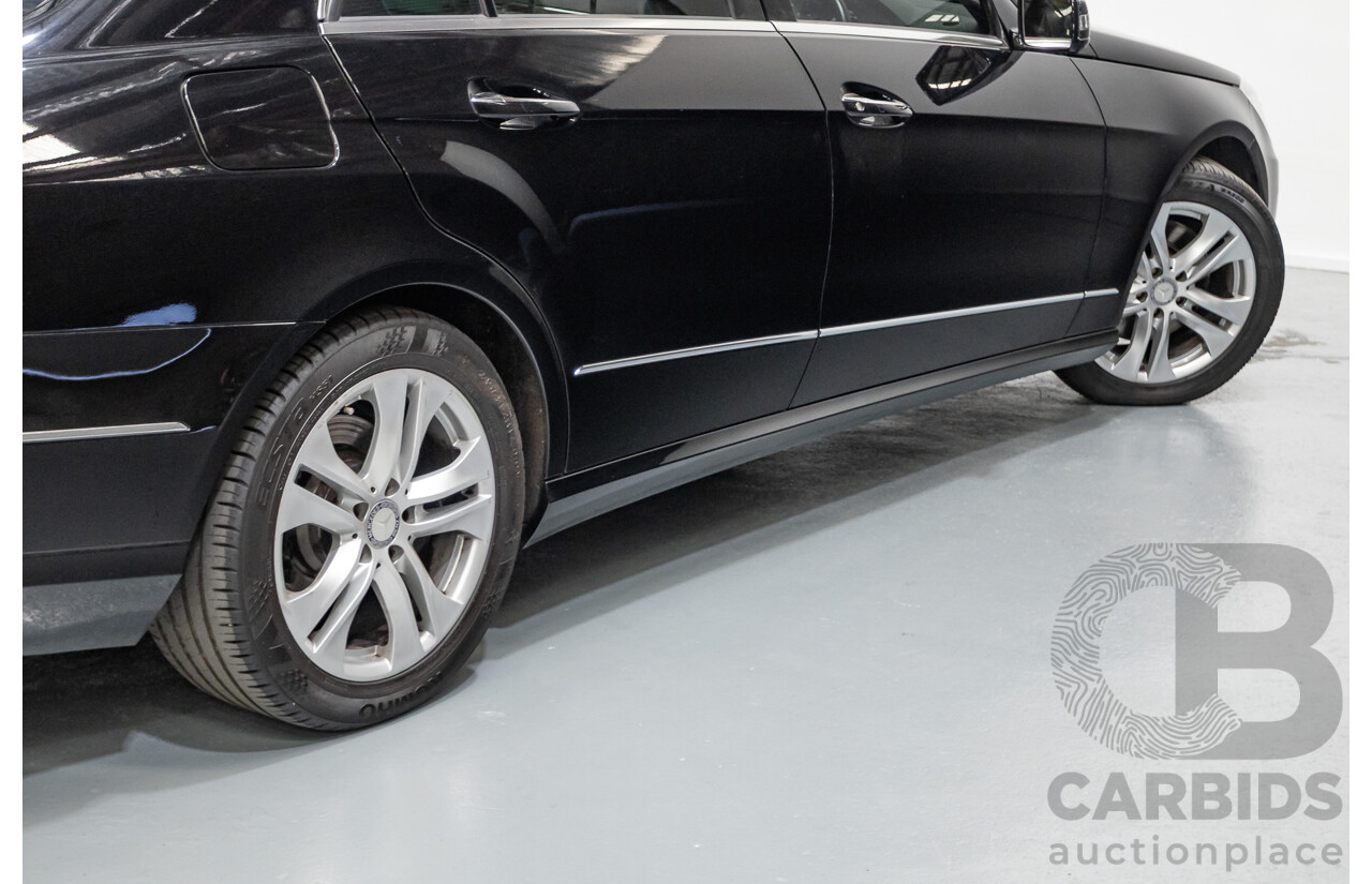12/2012 Mercedes-Benz E250 CGI Avantgarde 212 MY12 4D Sedan Obsidian Black Turbo 1.8L