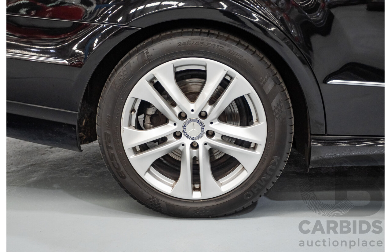 12/2012 Mercedes-Benz E250 CGI Avantgarde 212 MY12 4D Sedan Obsidian Black Turbo 1.8L