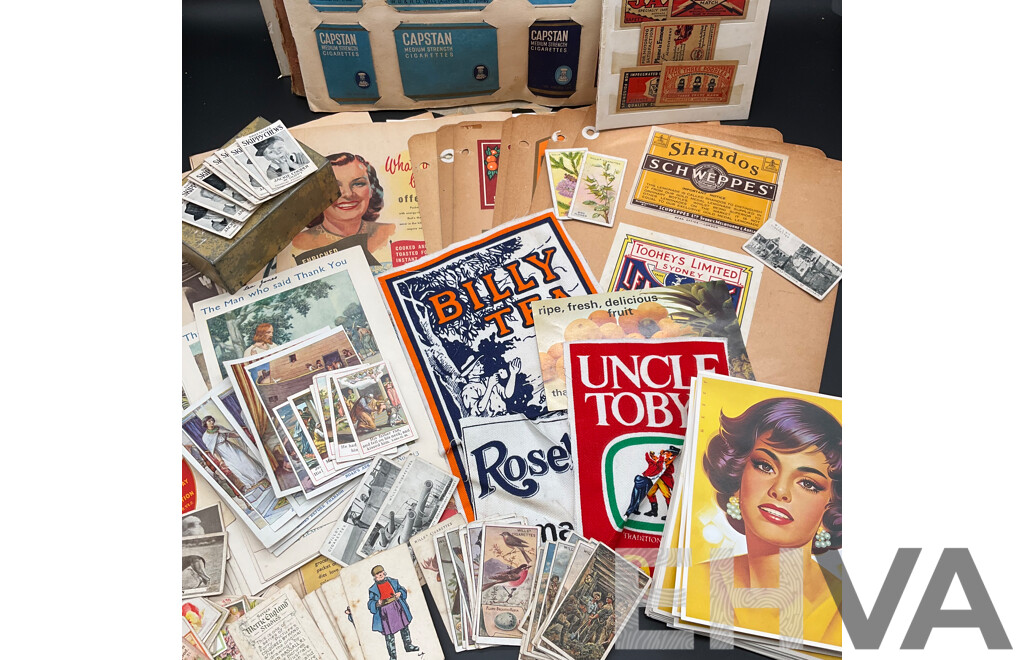 Collection of Vintage Australian Cigarette Packets and Advertising Materials