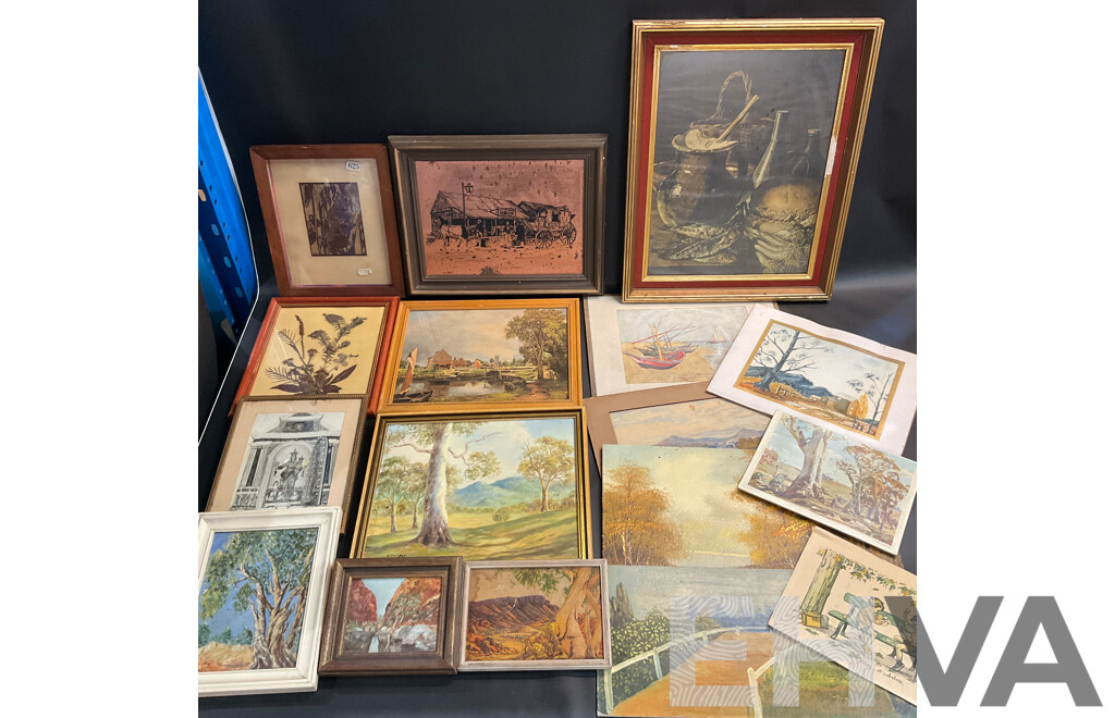 Mixed Lot - Vintage Painting, Prints and Artwork