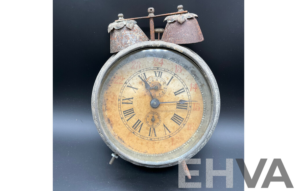 Metal and Glass Alarm Clock