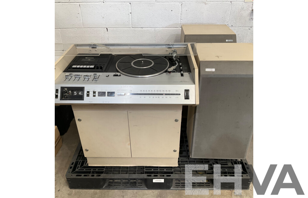 Vintage Sanyo DCW S17K S  Quadraphonic Stereo System (2 Speakers)