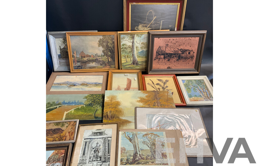 Mixed Lot - Vintage Painting, Prints and Artwork