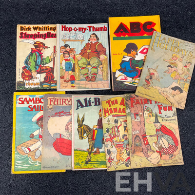 Antique and Vintage Children Books and Educational Materials, Including Various Readers and Primers From Department of Education and More