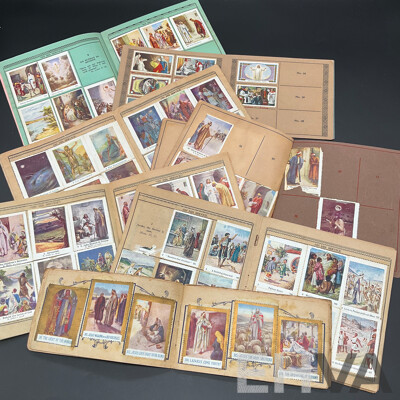 Collection of Australian and International Decimal/Pre-decimal Circulated Stamps , Sunday School Art Stamp Albums and Others