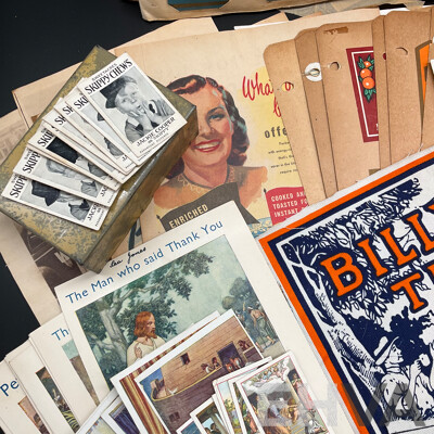 Collection of Vintage Australian Cigarette Packets and Advertising Materials