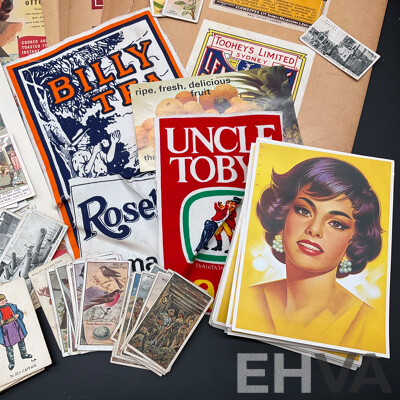 Collection of Vintage Australian Cigarette Packets and Advertising Materials