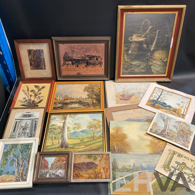 Mixed Lot - Vintage Painting, Prints and Artwork