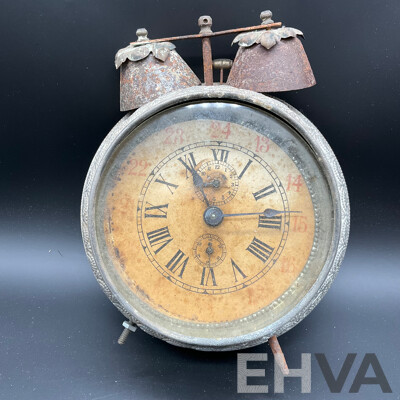 Metal and Glass Alarm Clock