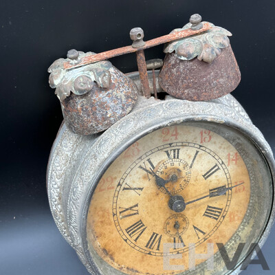 Metal and Glass Alarm Clock