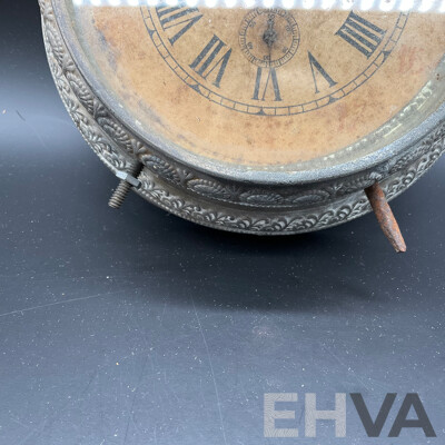 Metal and Glass Alarm Clock