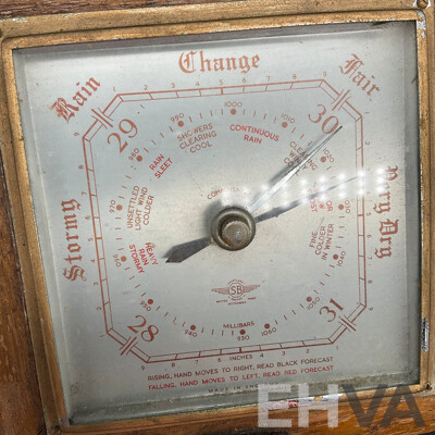 Two Vintage Aneroid Barometers