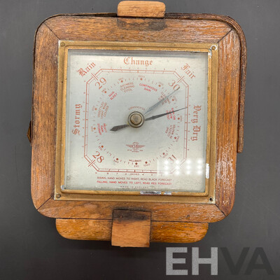Two Vintage Aneroid Barometers