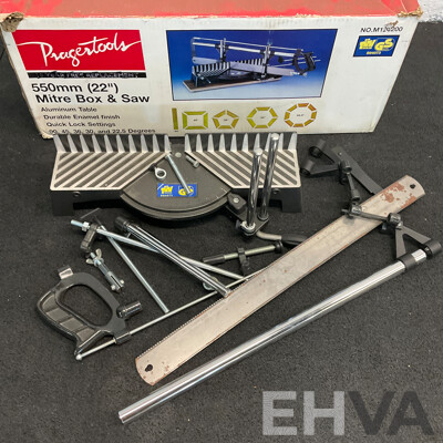 PRAGERTOOLS 550mm Precision Mitre Box & Saw