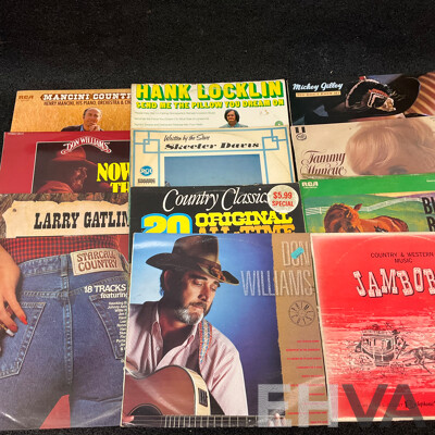 Collection of 20 Country Vintage LP Records - Including Ray Conniff, Glen Cambell, Henry Mancini, Tammy Wynette and More
