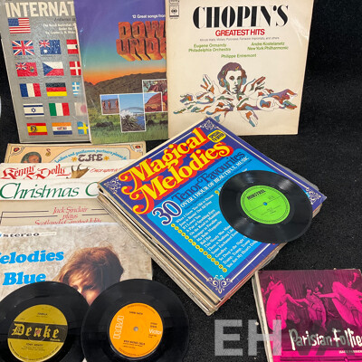 Collection of 38 Classical Music Vintage LP Records - Including Mozart, All Time Classics, Johann Strauss and More