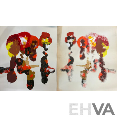 Practice Pieces: Life Drawings, Nude Figures & Abstract Paintings