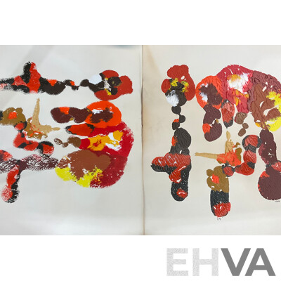 Practice Pieces: Life Drawings, Nude Figures & Abstract Paintings