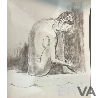 Practice Pieces: Life Drawings, Nude Figures & Abstract Paintings