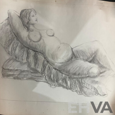 Practice Pieces: Life Drawings, Nude Figures & Abstract Paintings