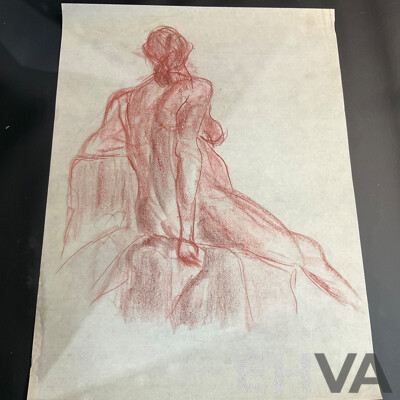 Practice Pieces: Life Drawings, Nude Figures & Abstract Paintings