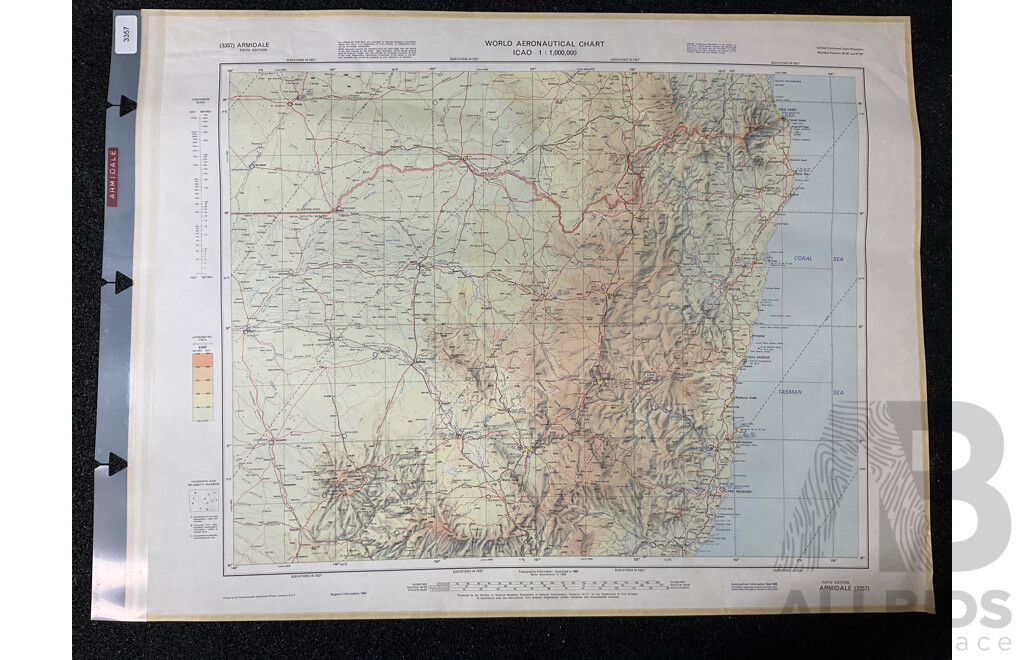 Vintage Collection Australia Armidale Map & Australia Tarcoola Map - Lot of 5