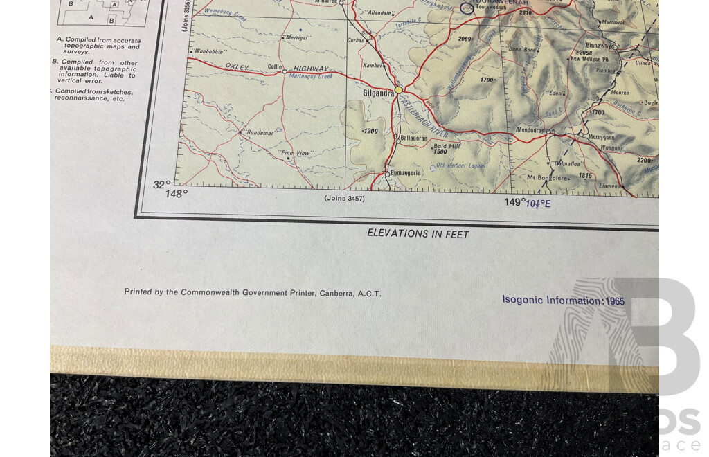 Vintage Collection Australia Armidale Map &  Australia Tarcoola Map - Lot of 5