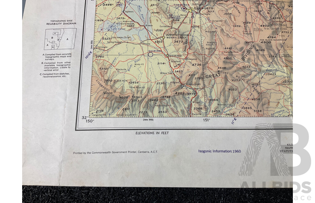 Vintage Collection Australia Armidale Map &  Australia Tarcoola Map - Lot of 5
