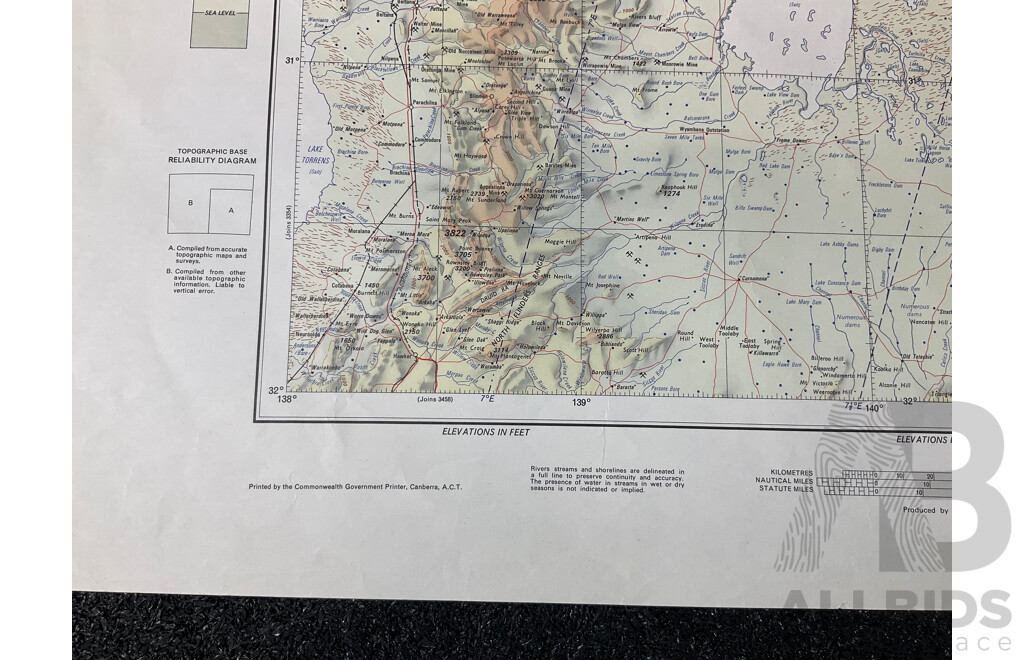 Vintage Collection Australia Broken Hill Map - Lot of 6