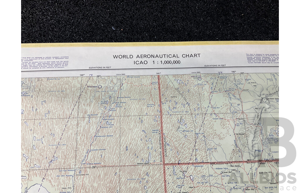 Vintage Collection Australia Broken Hill Map - Lot of 6