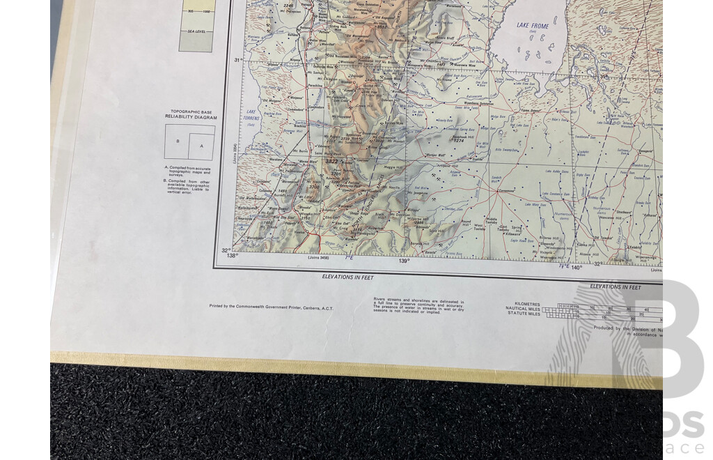 Vintage Collection Australia Broken Hill Map - Lot of 6