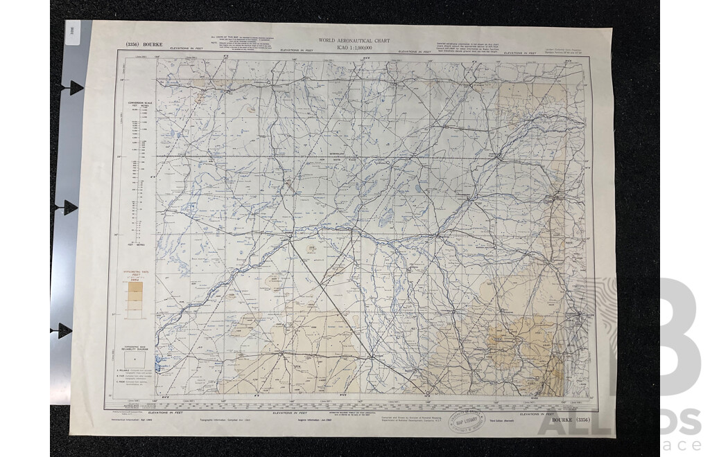 Vintage Collection Australia Broken Hill Map - Lot of 6