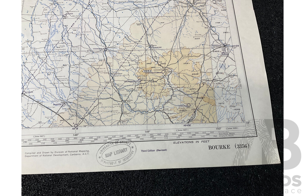 Vintage Collection Australia Broken Hill Map - Lot of 6