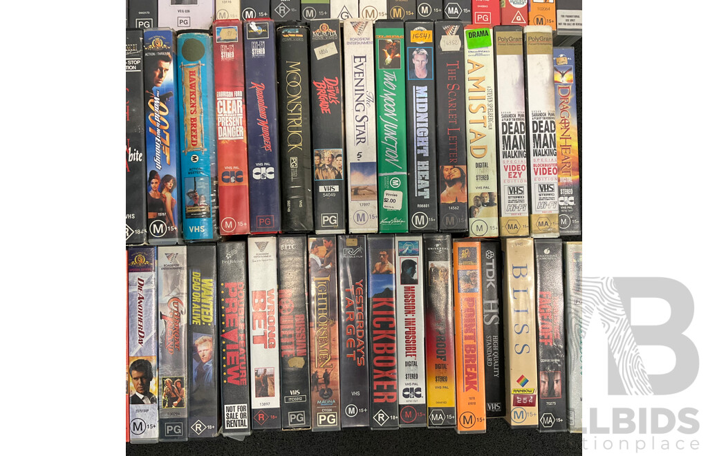 Huge Collection VHS Tapes
