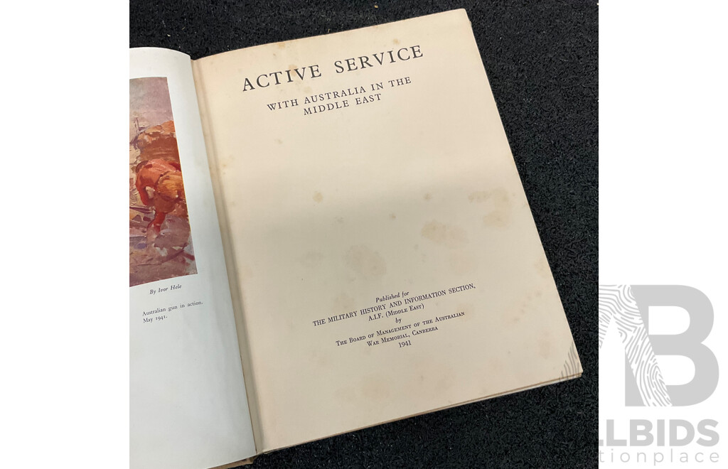 1940's - 1970's Vintage Collection of Australian Military Hardcover Books - Lot of 8